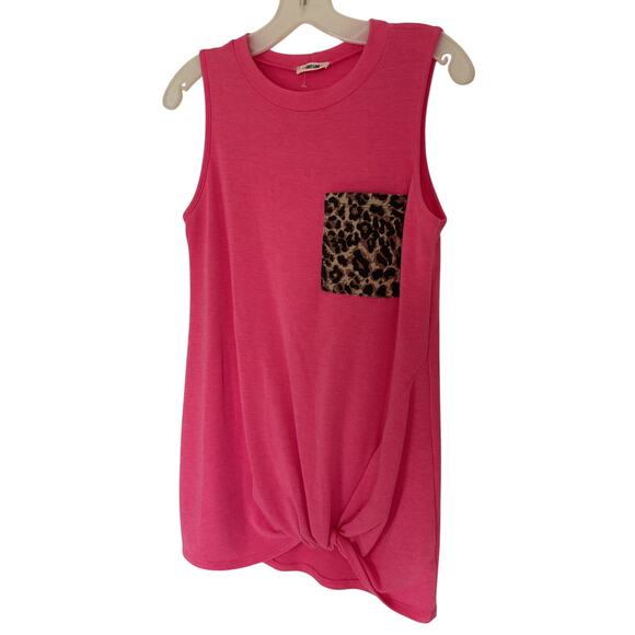 First Love Size Small Pink Sleeveless Top - Picture 2 of 6